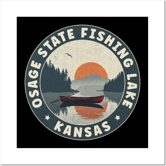 Osage State Fishing Lake Kansas Sunset Wall Art by turtlestart